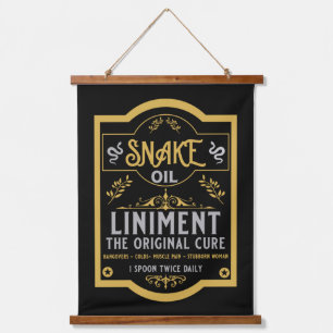 Snake oil salesman funny gifts for sales people   hanging tapestry