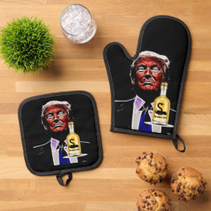 Snake Oil Salesman Oven Mitt & Pot Holder Set