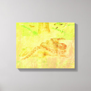 Snake on a Rock Canvas Print
