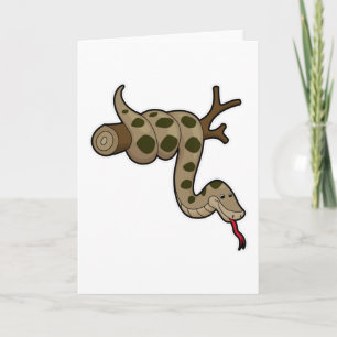 Snake on Branch Card