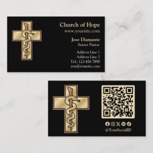Snake on Cross Business Card
