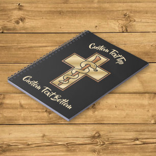 Snake on Cross Notebook