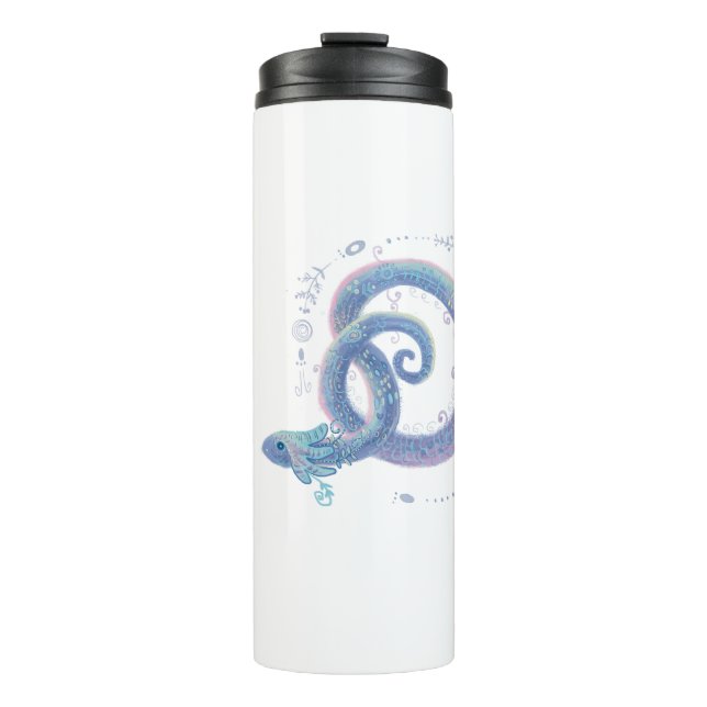 snake ornamental  thermal tumbler (Front)