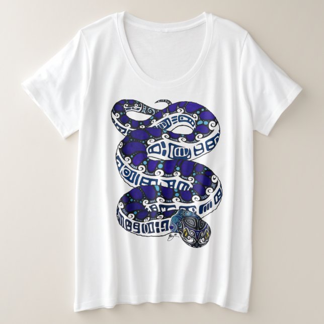 Snake Plus Size T-Shirt (Design Front)