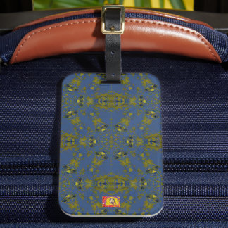 Snake Pond Blue Luggage Tag