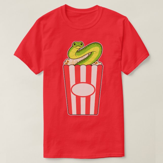 Snake Popcorn T-Shirt (Design Front)