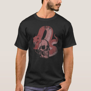 Snake Predator Skull Reptile Keeper Animal Snake T-Shirt