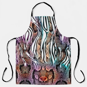 Snake Print, Animal print, ccolorful, Apron