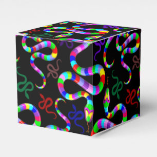 Snake Psychedelic Rainbow Colours Favour Box