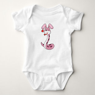 Snake Rabbit Heart Baby Bodysuit
