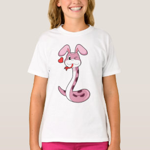 Snake Rabbit Heart T-Shirt