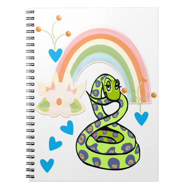 Snake Rainbow  Notebook (Front)