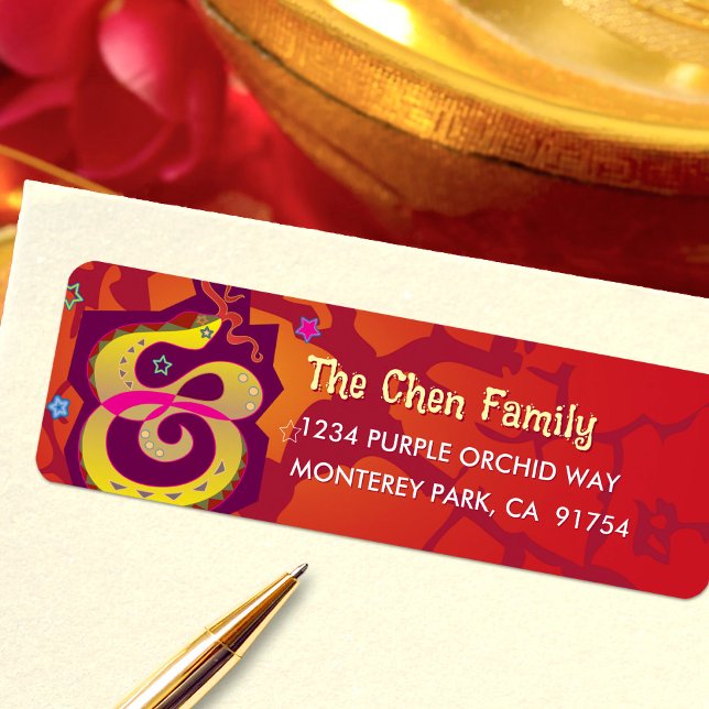 Snake Red 2025 Chinese Lunar New Year Cool Modern (Creator Uploaded)