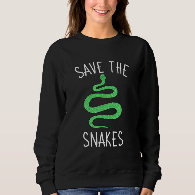 Snake Reptile Herpetologist Ophiologist Ophiology  Sweatshirt (Front)