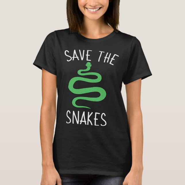 Snake Reptile  Herpetologist Ophiologist Ophiology T-Shirt (Front)