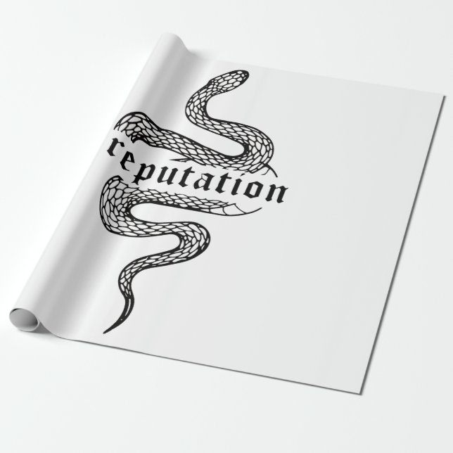 Snake Reputation In The World T-Shirt Wrapping Paper (Unrolled)