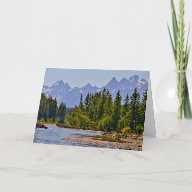 Snake River and Teton Range Holiday Card (Front)