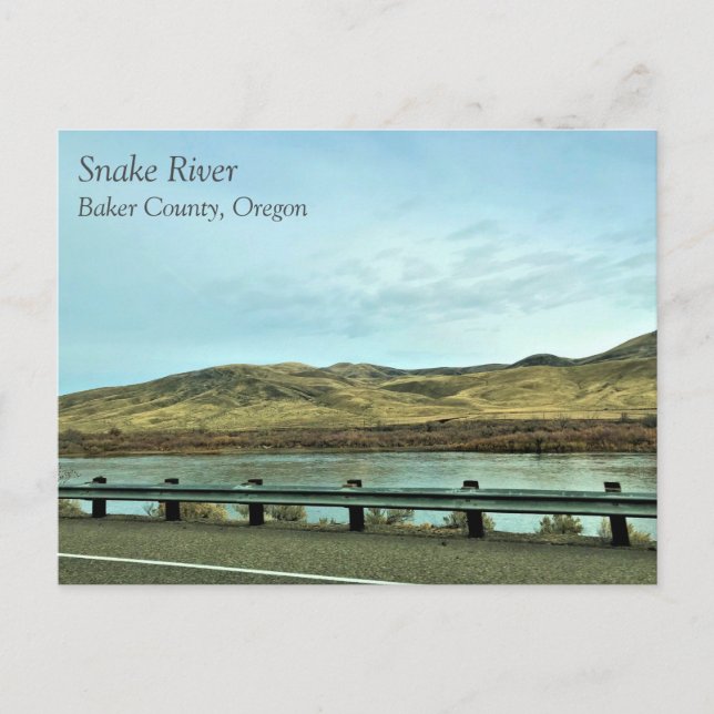 Snake River, Baker County, Oregon Postcard (Front)