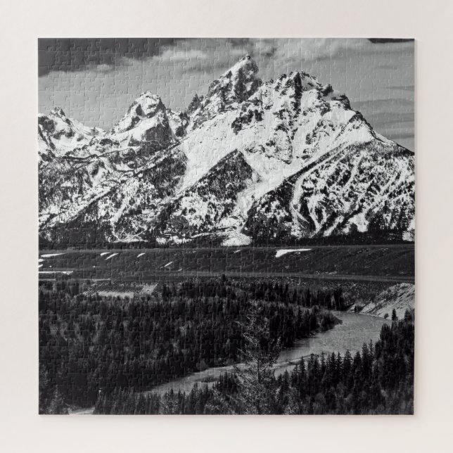 Snake River Bend - Grand Teton - 20x20 - 676 pcs Jigsaw Puzzle (Vertical)