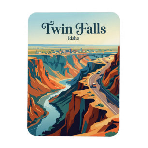 Snake River Canyon Rim Idaho Magnet