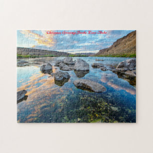 Snake River Idaho.Christmas Greetings Jigsaw Puzzle