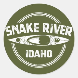 Snake River Idaho Classic Round Sticker