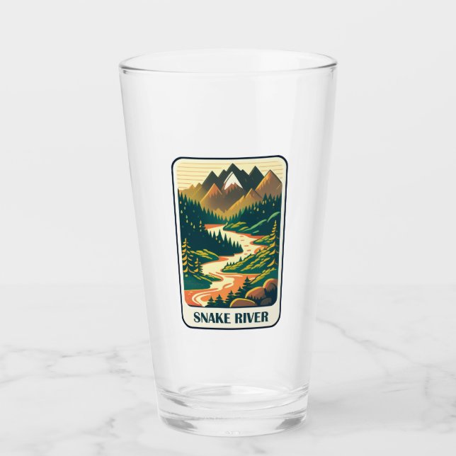Snake River Idaho Colours Glass (Front)