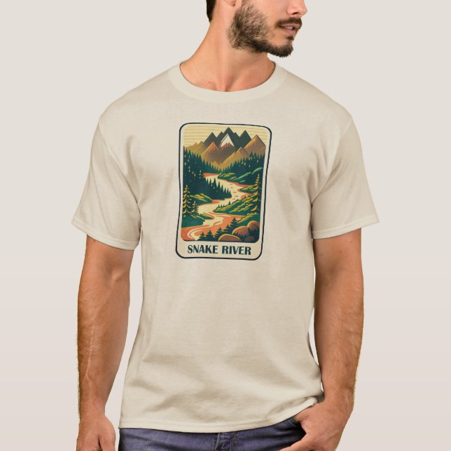 Snake River Idaho Colours T-Shirt (Front)