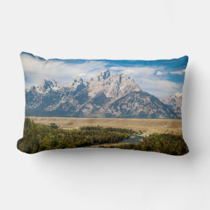Snake River Overlook Grand Teton National Park Lumbar Cushion