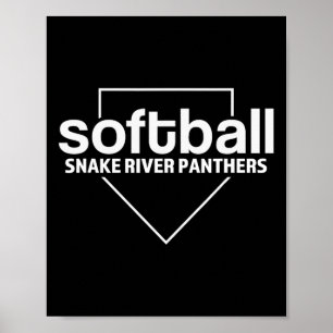 Snake River Panthers Softll Home Plate Poster