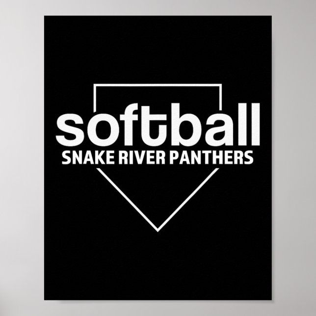 Snake River Panthers Softll Home Plate  Poster (Front)