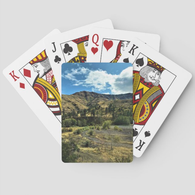 Snake River, Wallowa County, Oregon Playing Cards (Back)