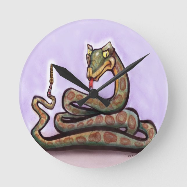 Snake Round Clock (Front)
