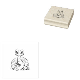 Snake Rubber Stamp