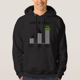 Snake Serpent Level Of Crazy Cat People Dog People Hoodie