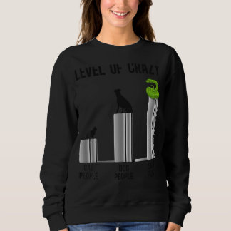 Snake Serpent Level Of Crazy Cat People Dog People Sweatshirt