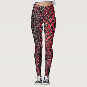 Snake skin: abstract background. leggings