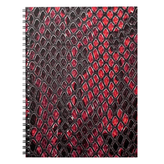 Snake skin: abstract background. notebook (Front)