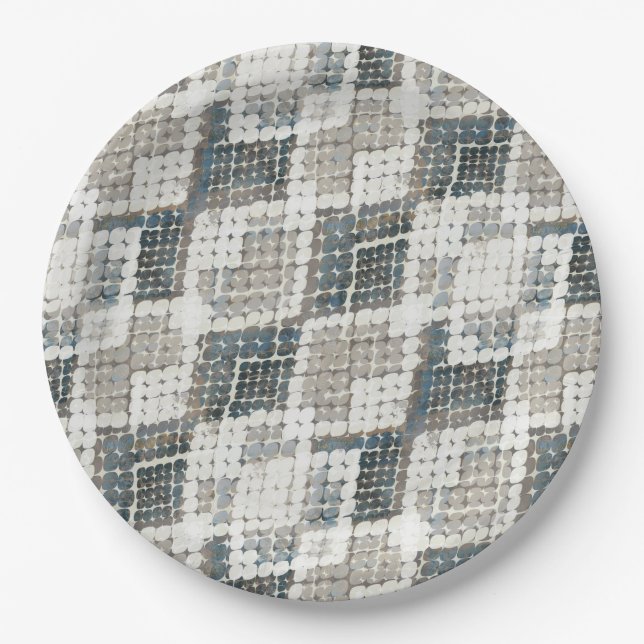 Snake skin, Anaconda, skin, snake, predator . Paper Plate (Front)