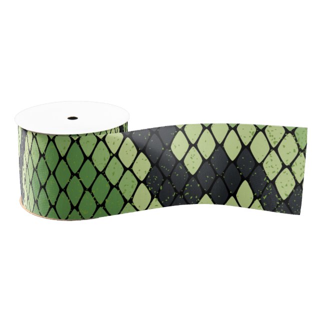 Snake skin, animal pattern, desert pattern grosgrain ribbon (Spool)
