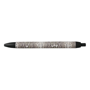 Snake Skin Animal Print Black Ink Pen