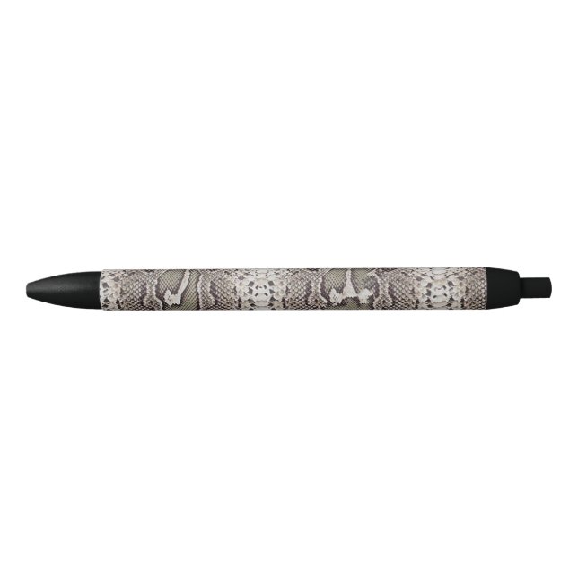 Snake Skin Animal Print Black Ink Pen (Front)
