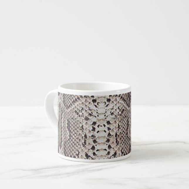 Snake Skin Animal Print Espresso Cup (Front Left)