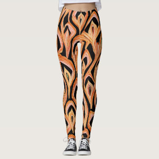 Snake Skin Artwork Leggings for a Bold and Stylish