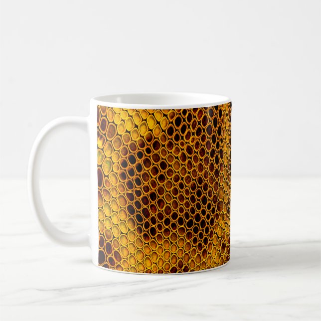 Snake skin background coffee mug (Left)