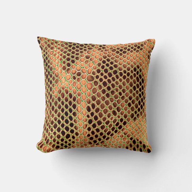 Snake skin background cushion (Front)