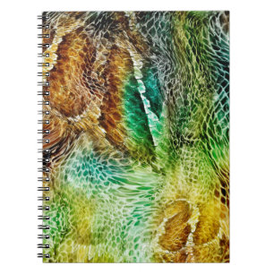 Snake skin background notebook