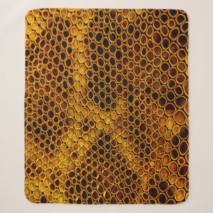 Snake skin background sherpa blanket