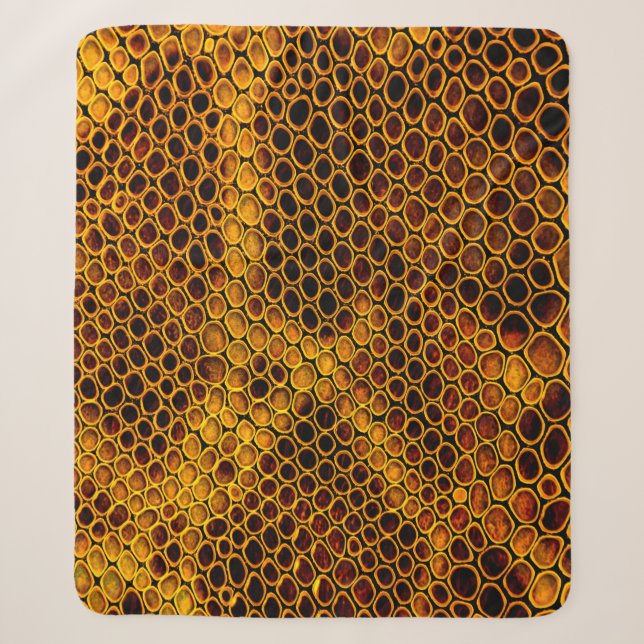 Snake skin background sherpa blanket (Front)