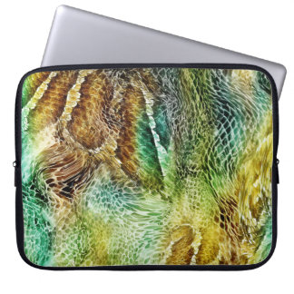 Snake Skin: Exotic Background Texture Laptop Sleeve